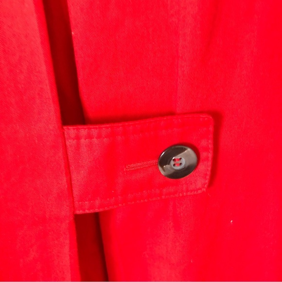 London Fog Red Trench Coat - Picture 15 of 16